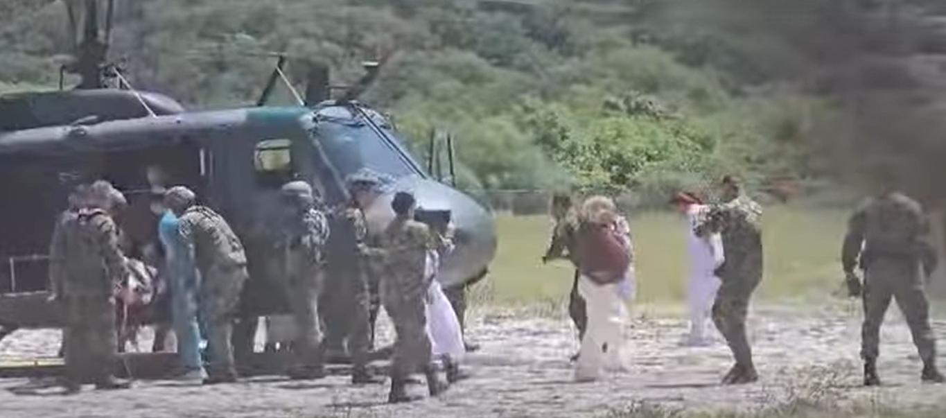 Indígenas arhuacos, heridos en Aracataca. 