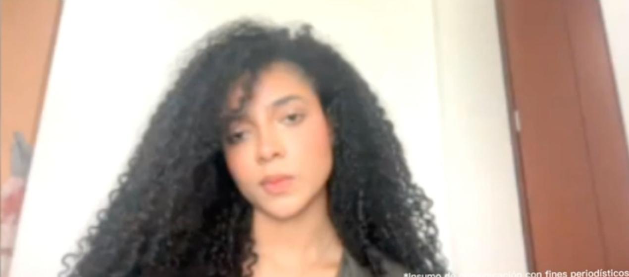 Juliana Guerrero durante la audiencia de formulación de cargos. 