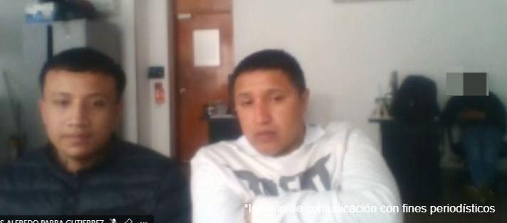 Los dos imputados durante las audiencias preliminares. 