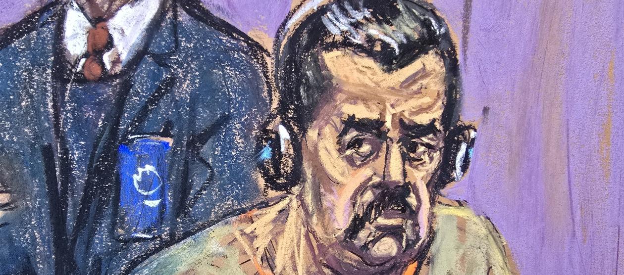 Nicolás Maduro durante la audiencia de hoy.