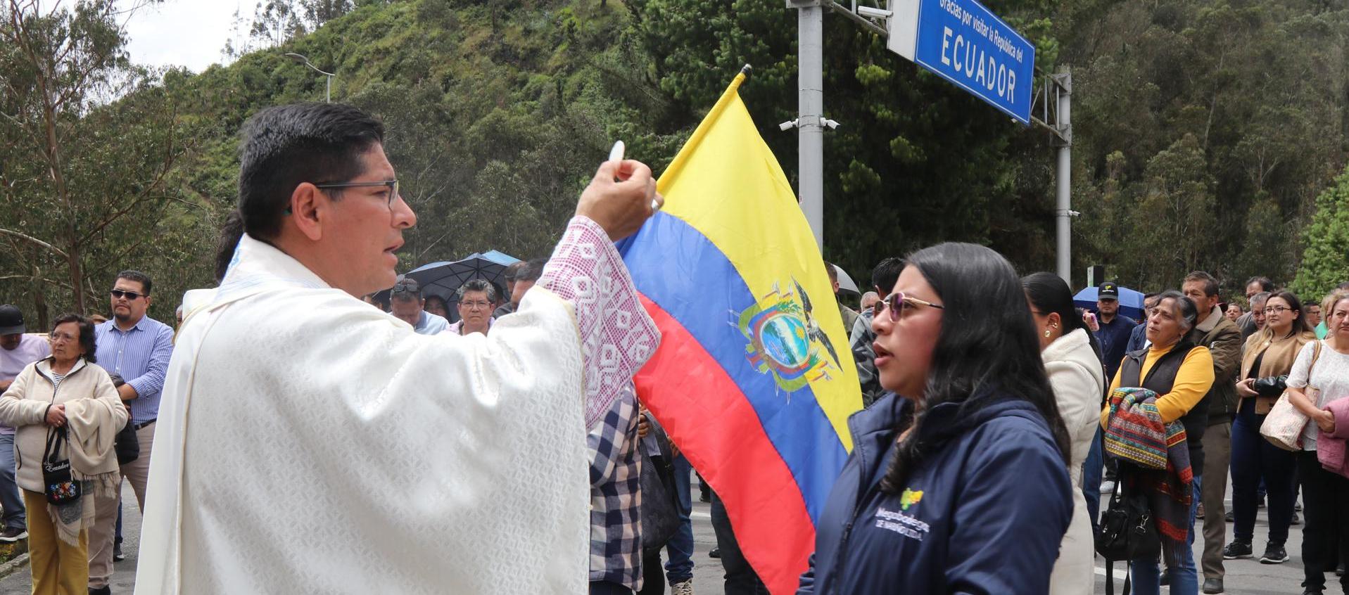 Misa en la frontera colombo ecuatoriana 