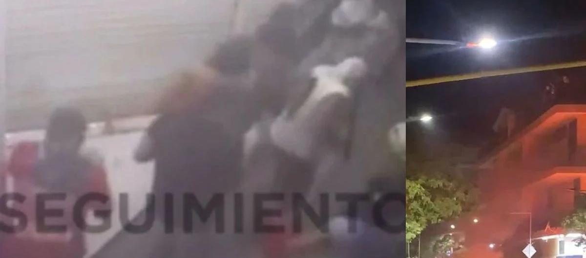 Imágenes del motín.