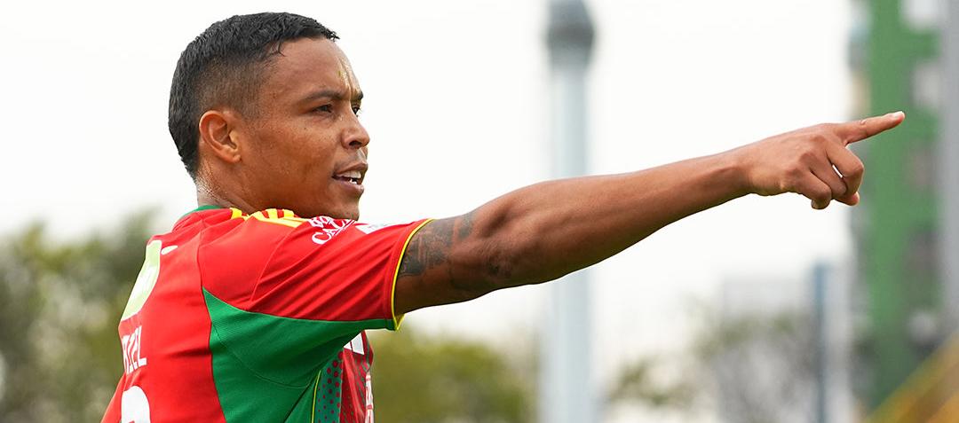 La celebración de Luis Fernando Muriel.