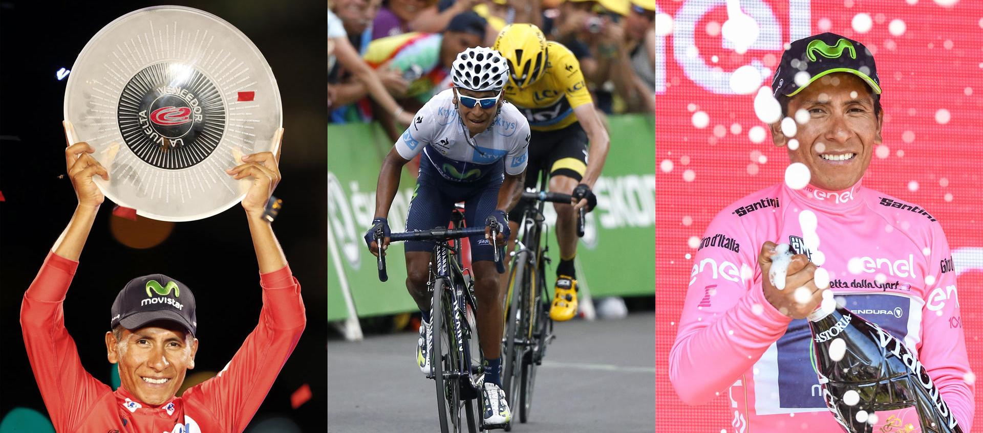 Nairo Quintana, collage de EFE