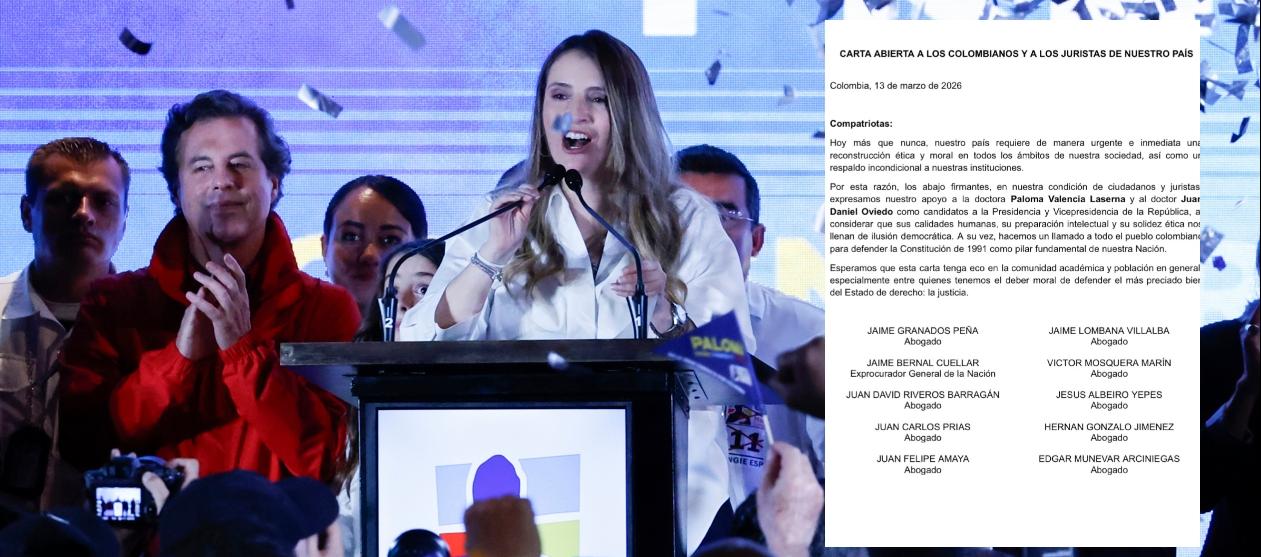 La candidata Paloma Valencia y la carta de los abogados.