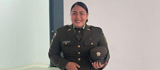La patrullera de la Policía Soraya Montoya. 