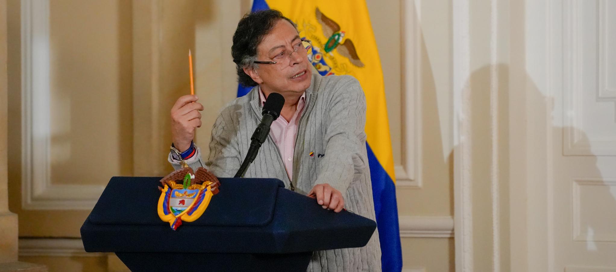 El Presidente Gustavo Petro.