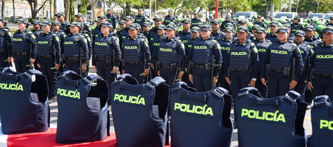 Los policías serán ubicados estrategicamente en los puestos de votación. 