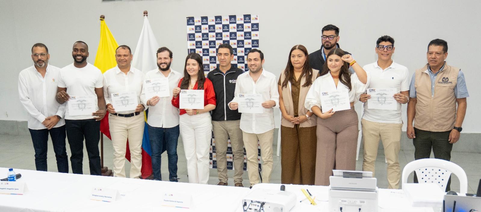 Representantes electos