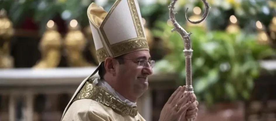 El Arzobispo Paolo Rudelli, nuncio en Colombia.