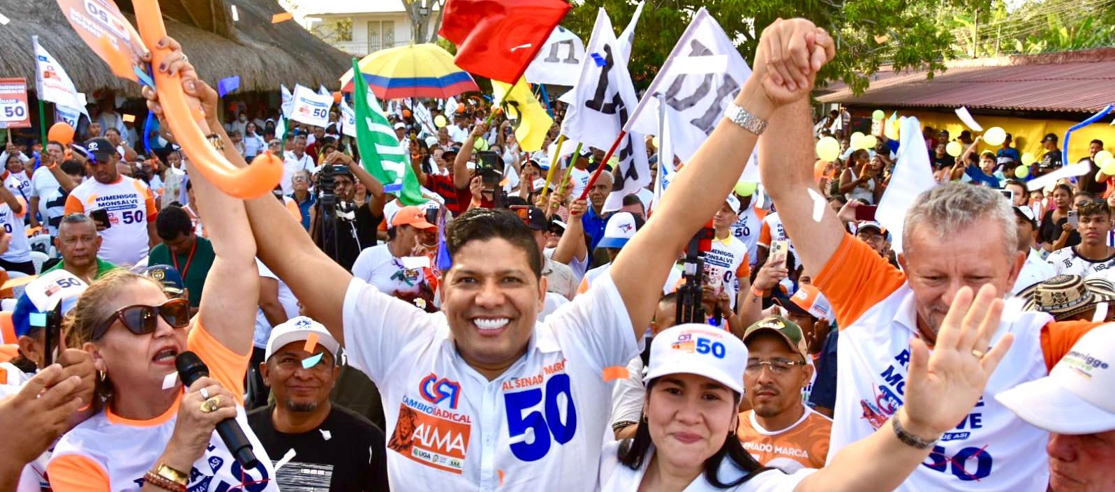 Rumenigge Monsalve, candidato al Senado.