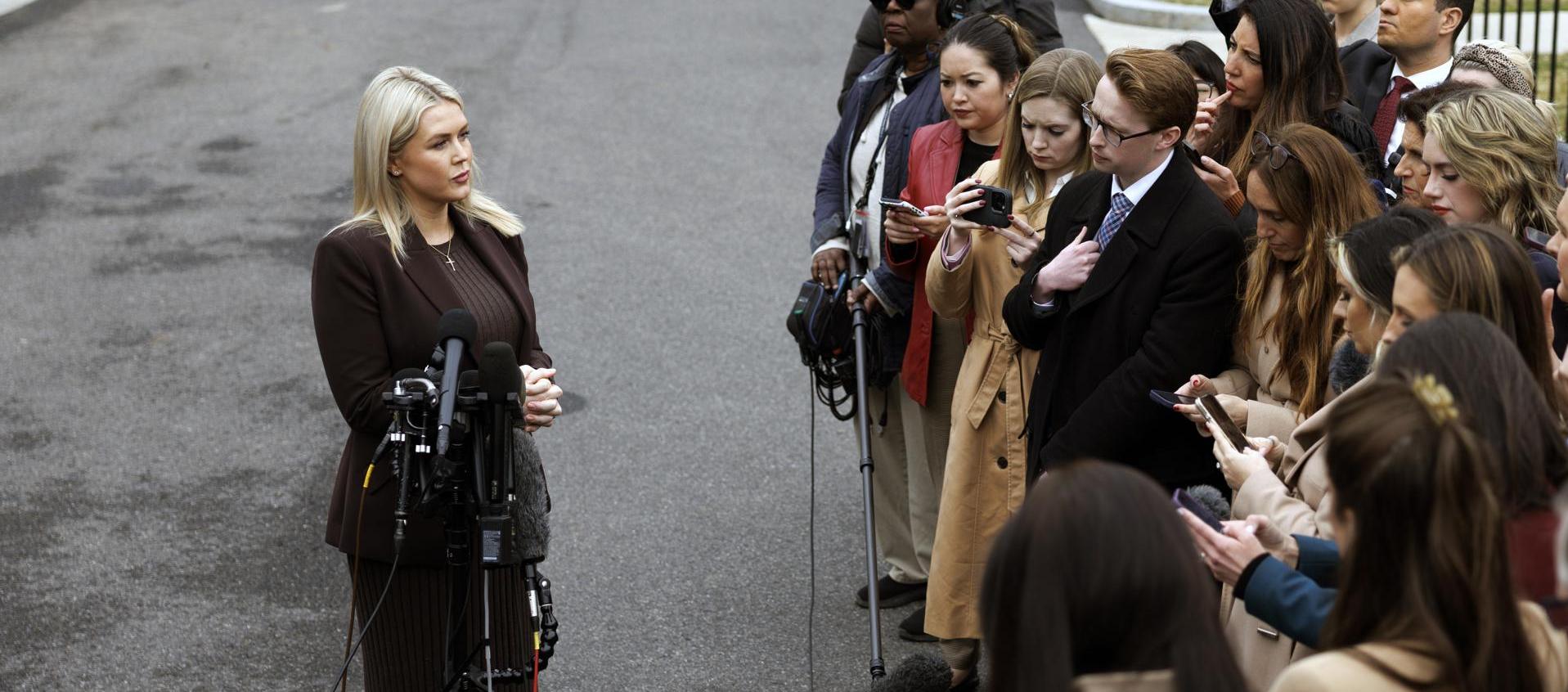 Secretaria de prensa de la Casa Blanca, Karoline Leavitt.