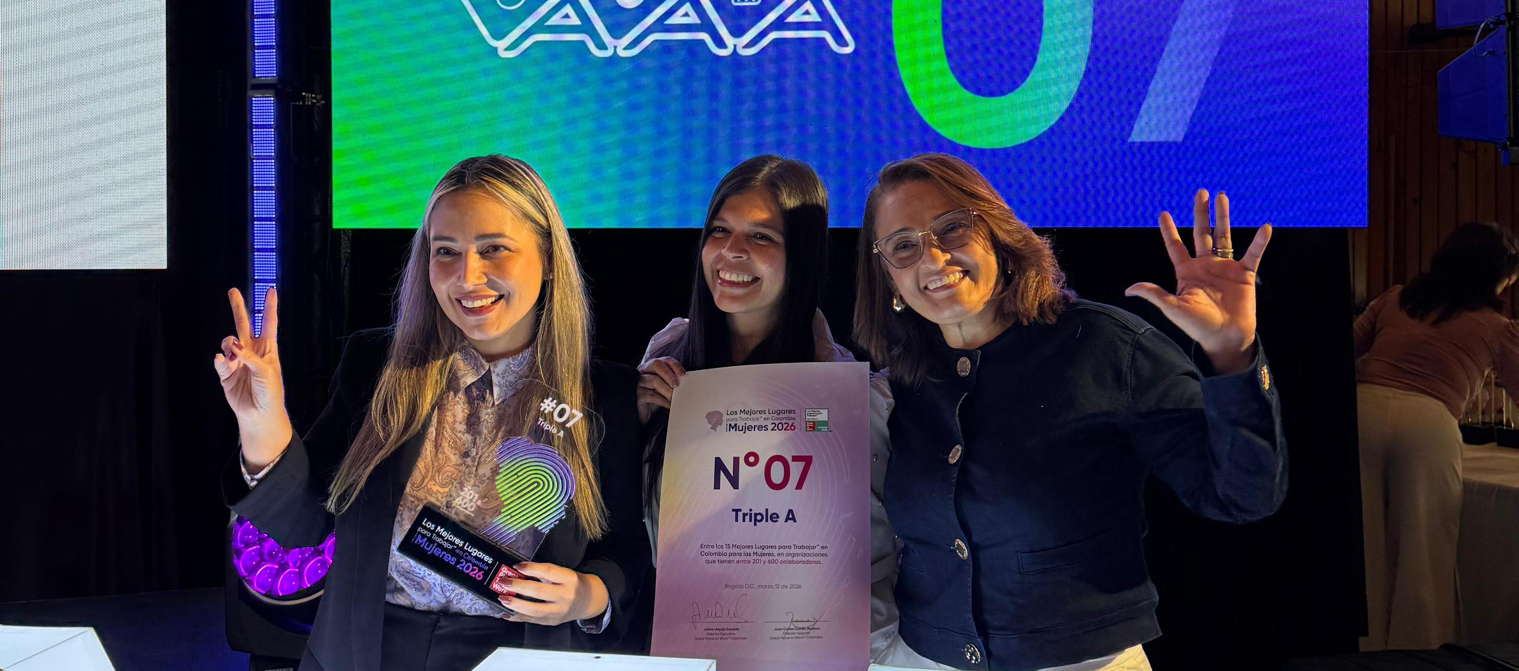 Trabajadoras de la empresa barranquillera Triple A. 