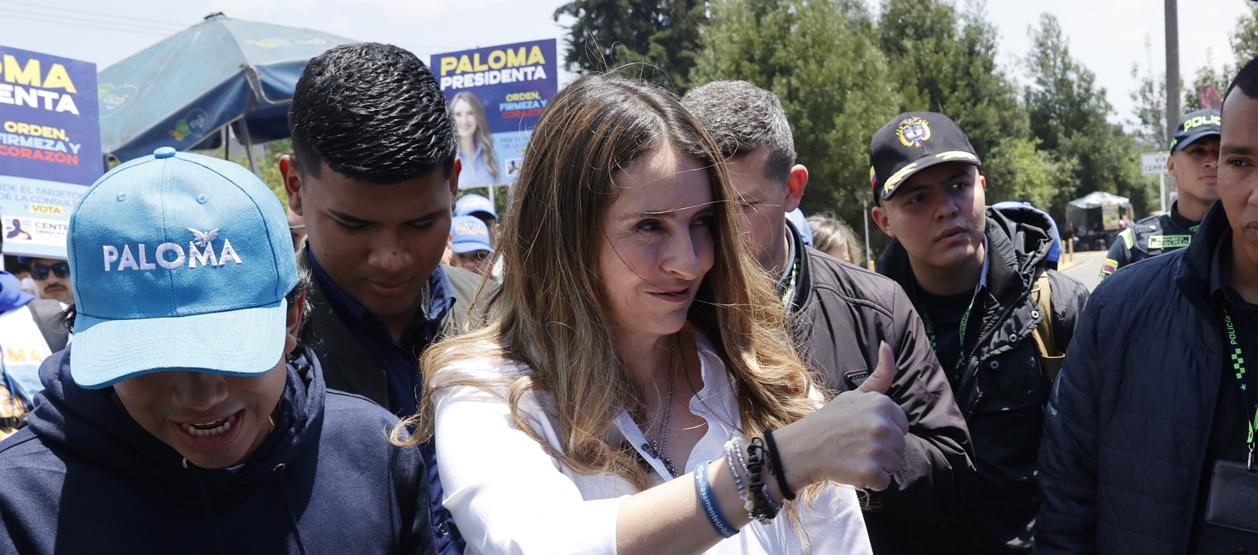 Paloma Valencia, este domingo en Bogotá.