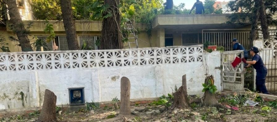 Vivienda intervenida por la Alcaldía en la calle 93 con la carrera 46.