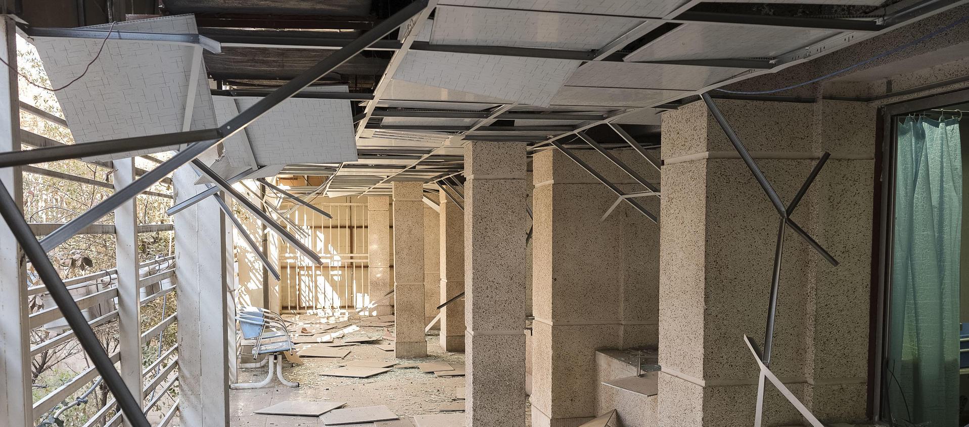 Daños en hospital de Teherán por los ataques de Estados Unidos e Israel.