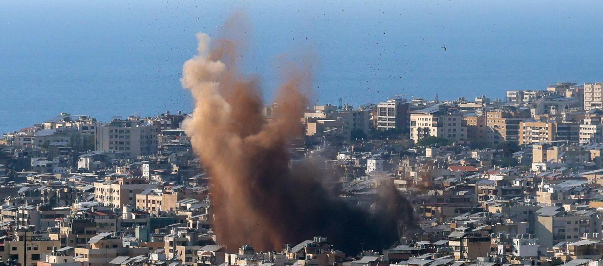 Humo en Líbano tras los ataques de Israel.