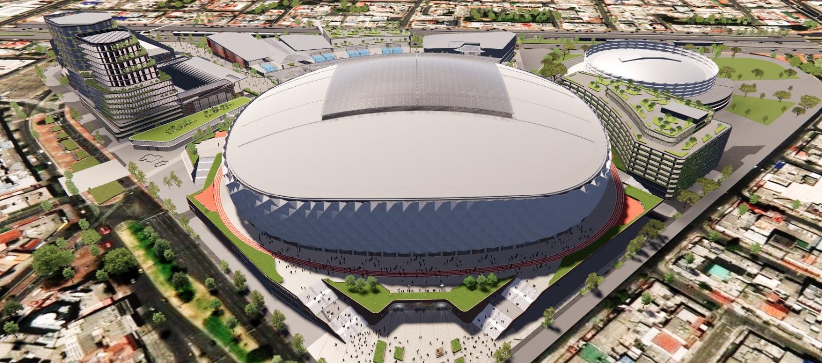 Aspecto que tendrá el nuevo estadio de fútbol de Bogotá.