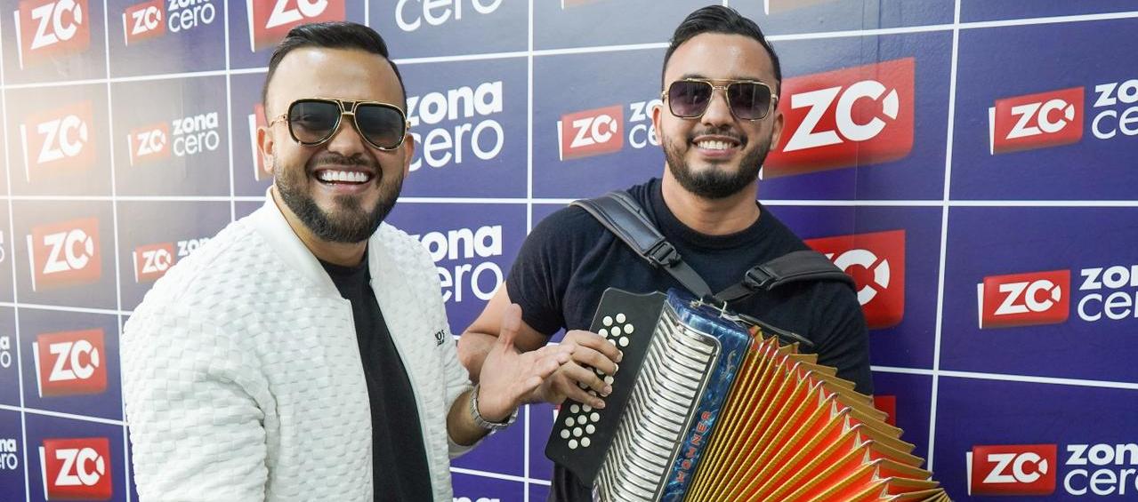 Checho Bula y Andrés Araújo, artistas vallenatos.