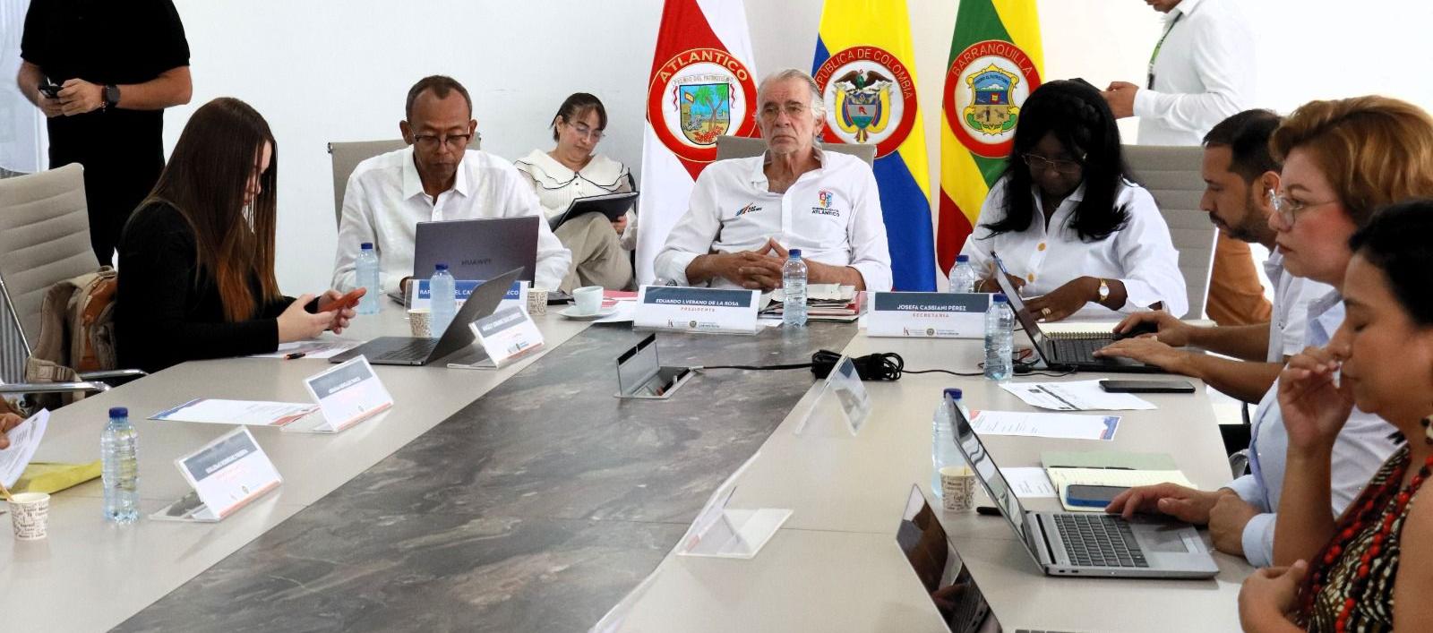Gobernador Eduardo Verano durante el Consejo Superior de la Uniatlántico. 