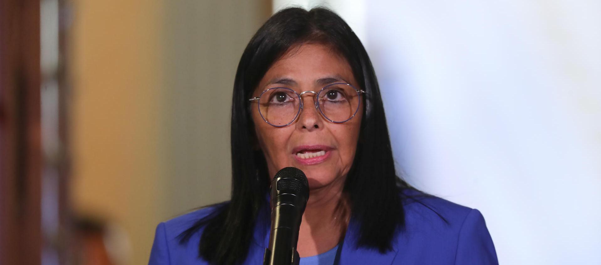 Delcy Rodríguez, Presidenta encargada de Venezuela.