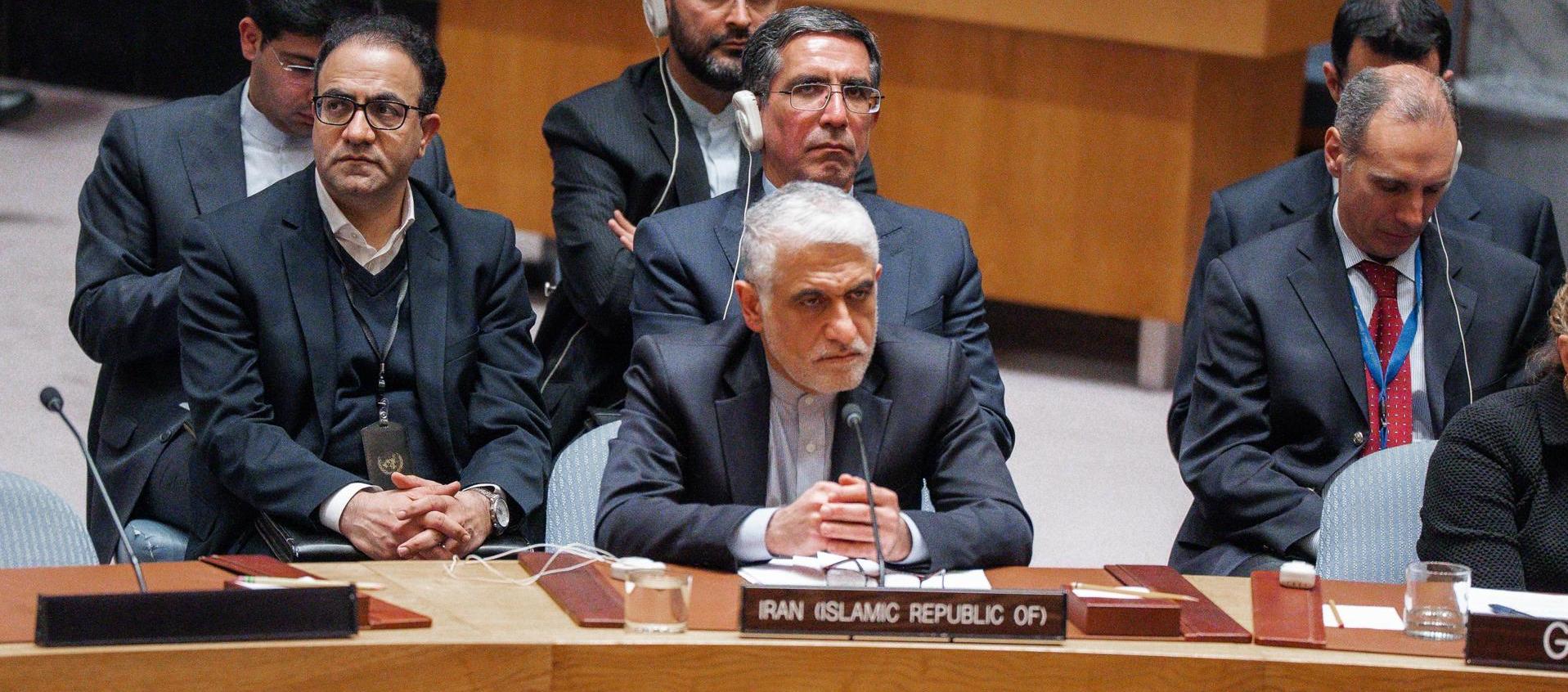 Embajador de Irán ante la ONU, Amir-Saeid Iravani. 
