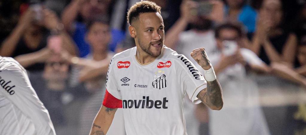 Neymar, delantero brasileño del Santos.