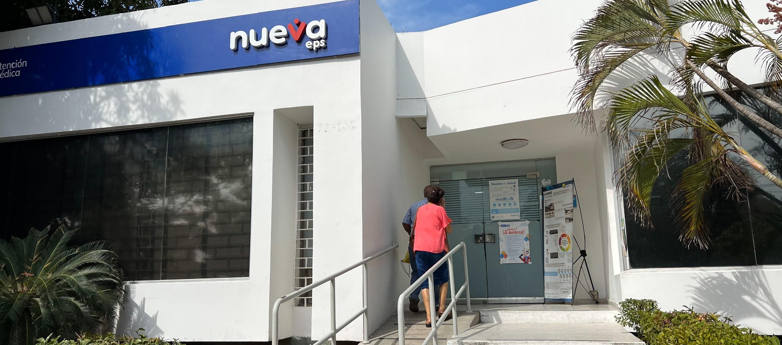 Fachada de Nueva EPS en Atlántico. 