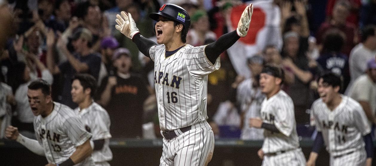 Shohei Ohtani, pelotero estelar del equipo japonés, actual campeón del torneo..