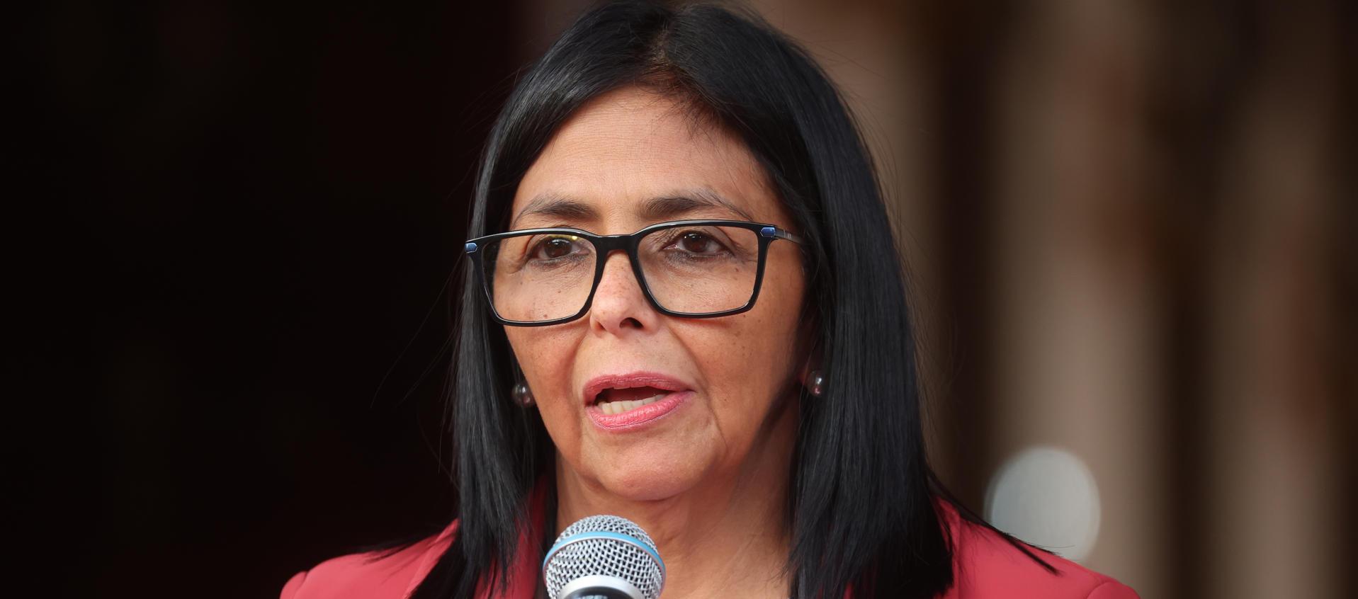 Presidenta encargada de Venezuela, Delcy Rodríguez.