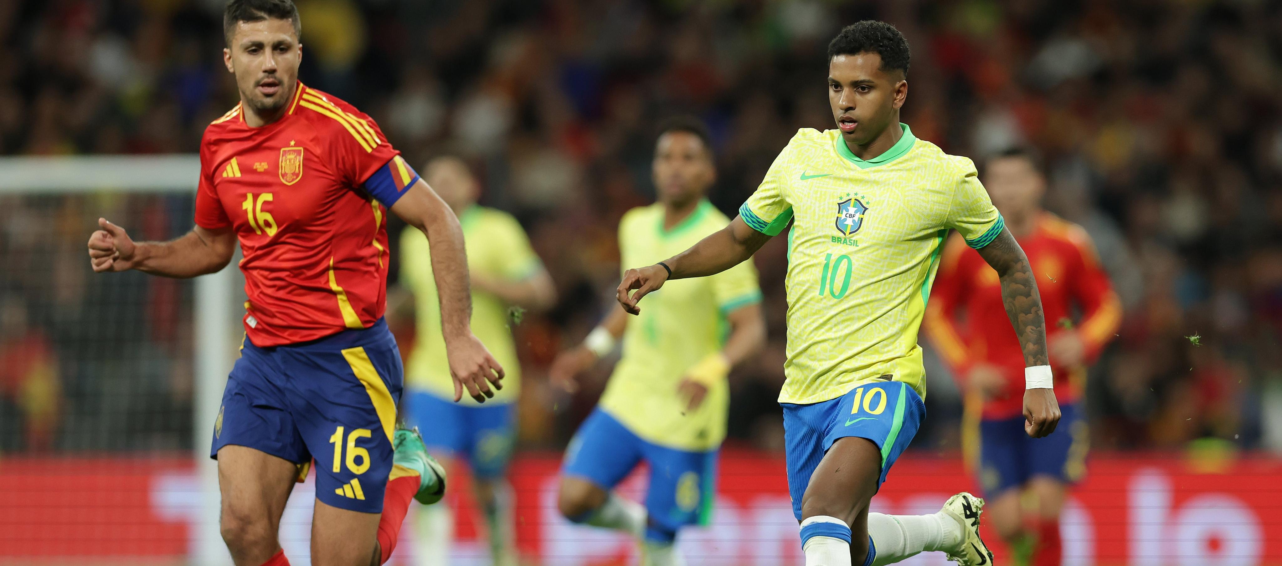 Rodrygo Goes, delantero del Real Madrid y de la selección brasileña. 