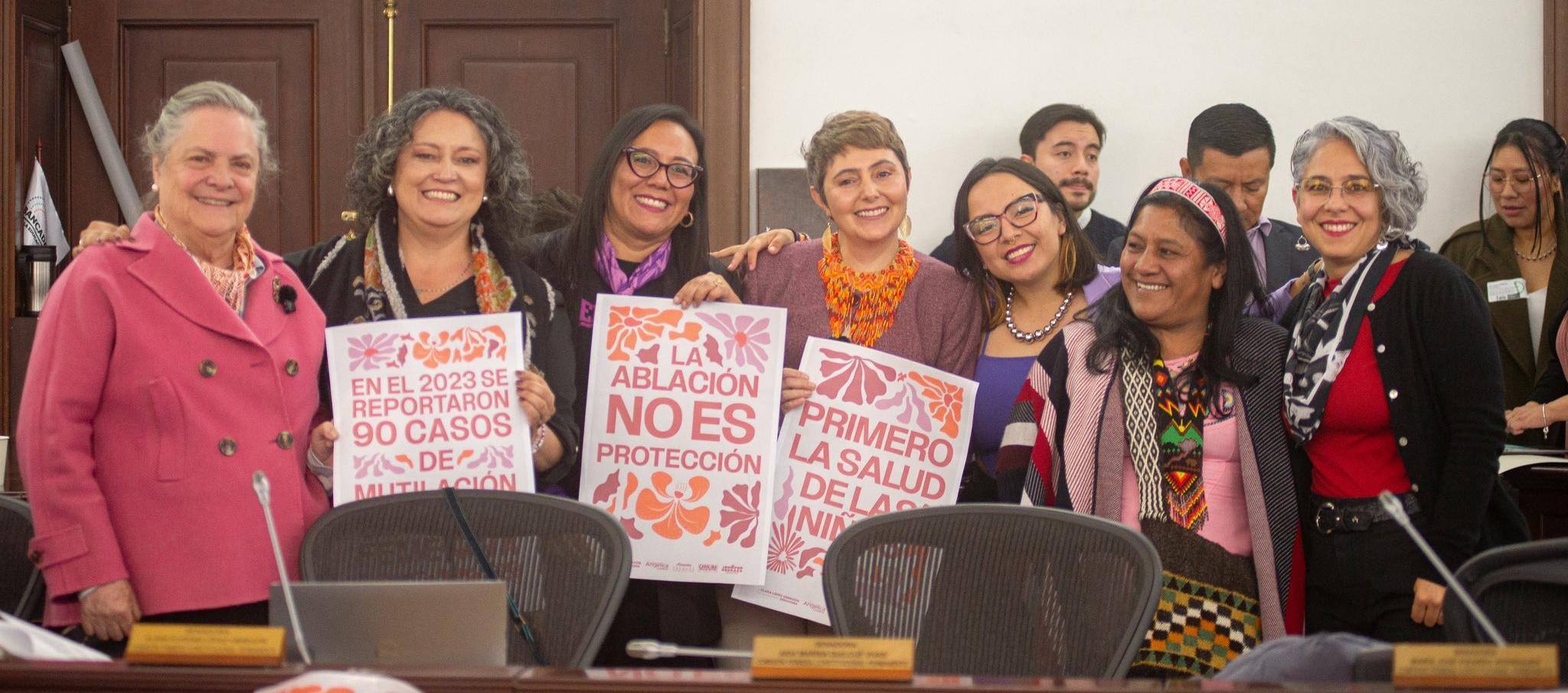 Congresistas que impulsan el proyecto de ley. 