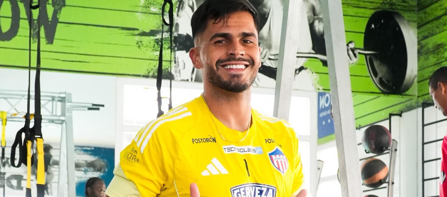 El uruguayo Mauro Silveira, portero titular del Junior.