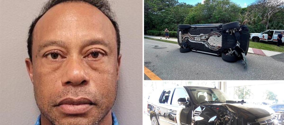 La reseña de Tiger Woods y el vehículo que conducía. 