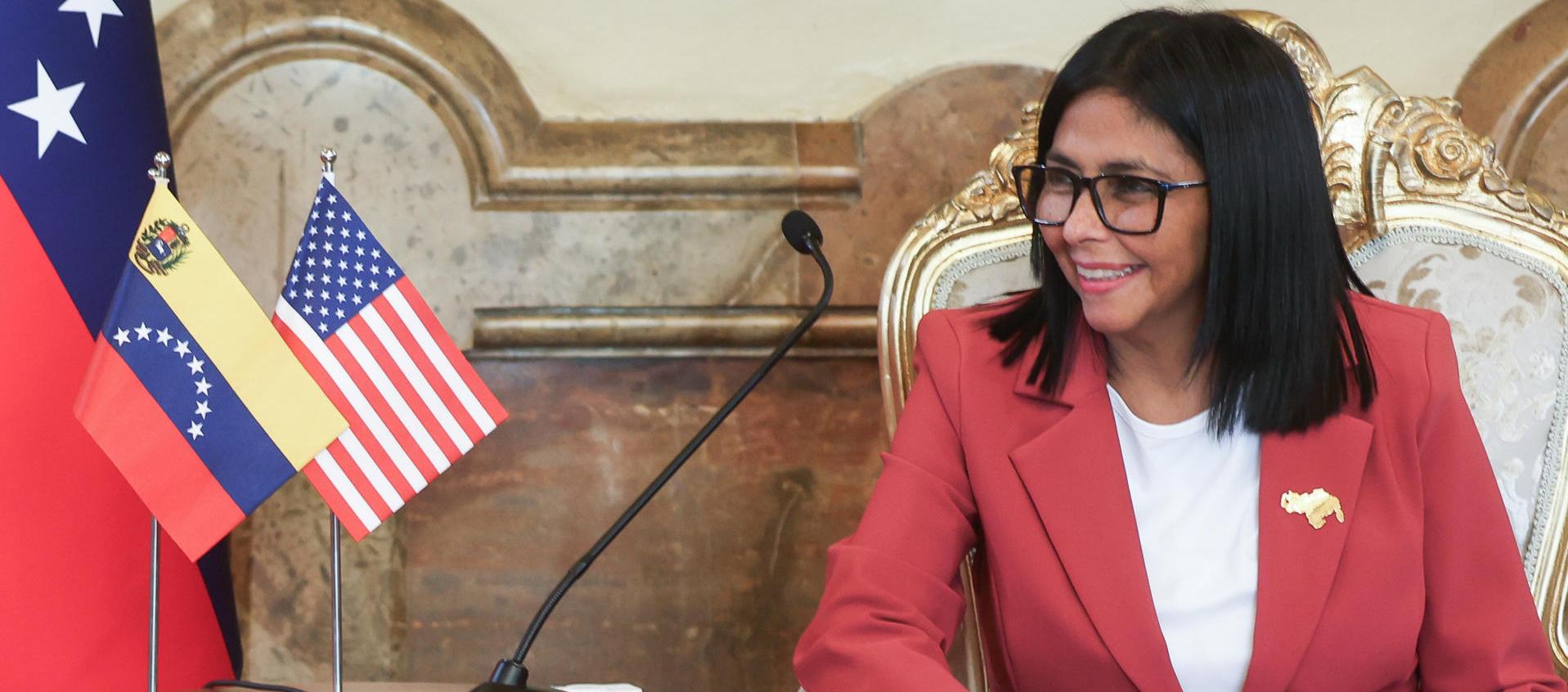 Delcy Rodríguez, Presidenta encargada de Venezuela.