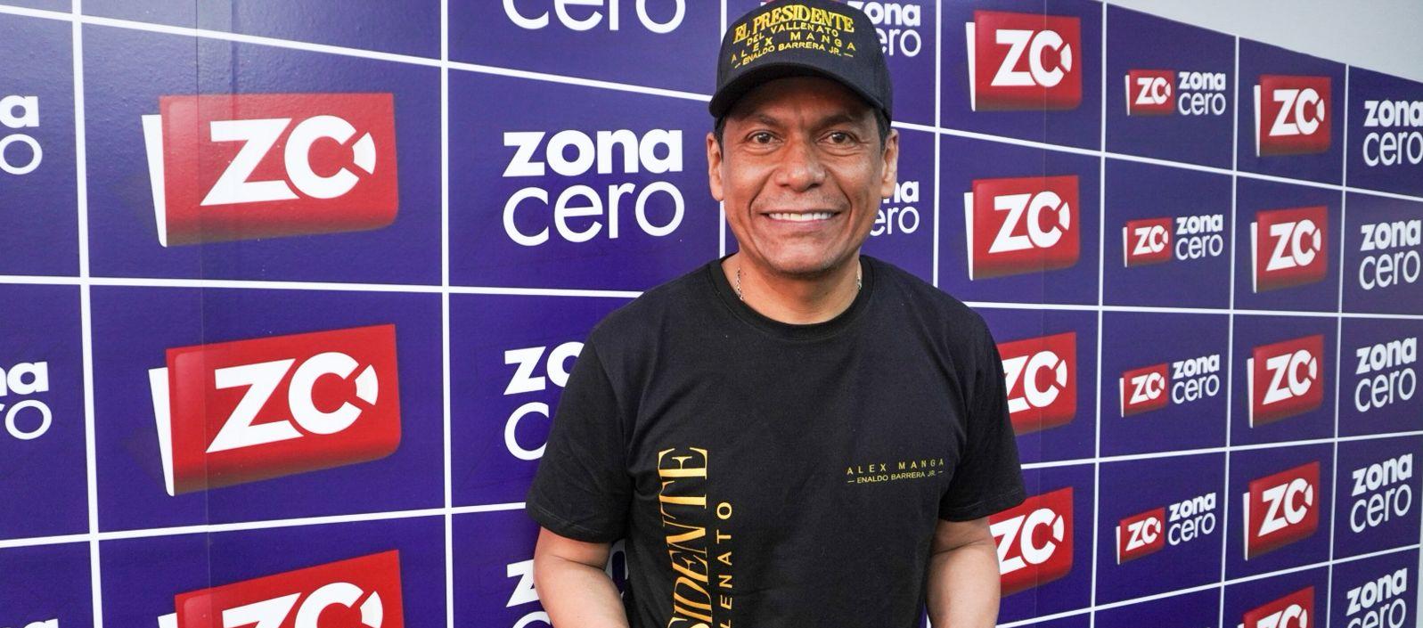 Alex Manga en la redacción de Zona Cero. 