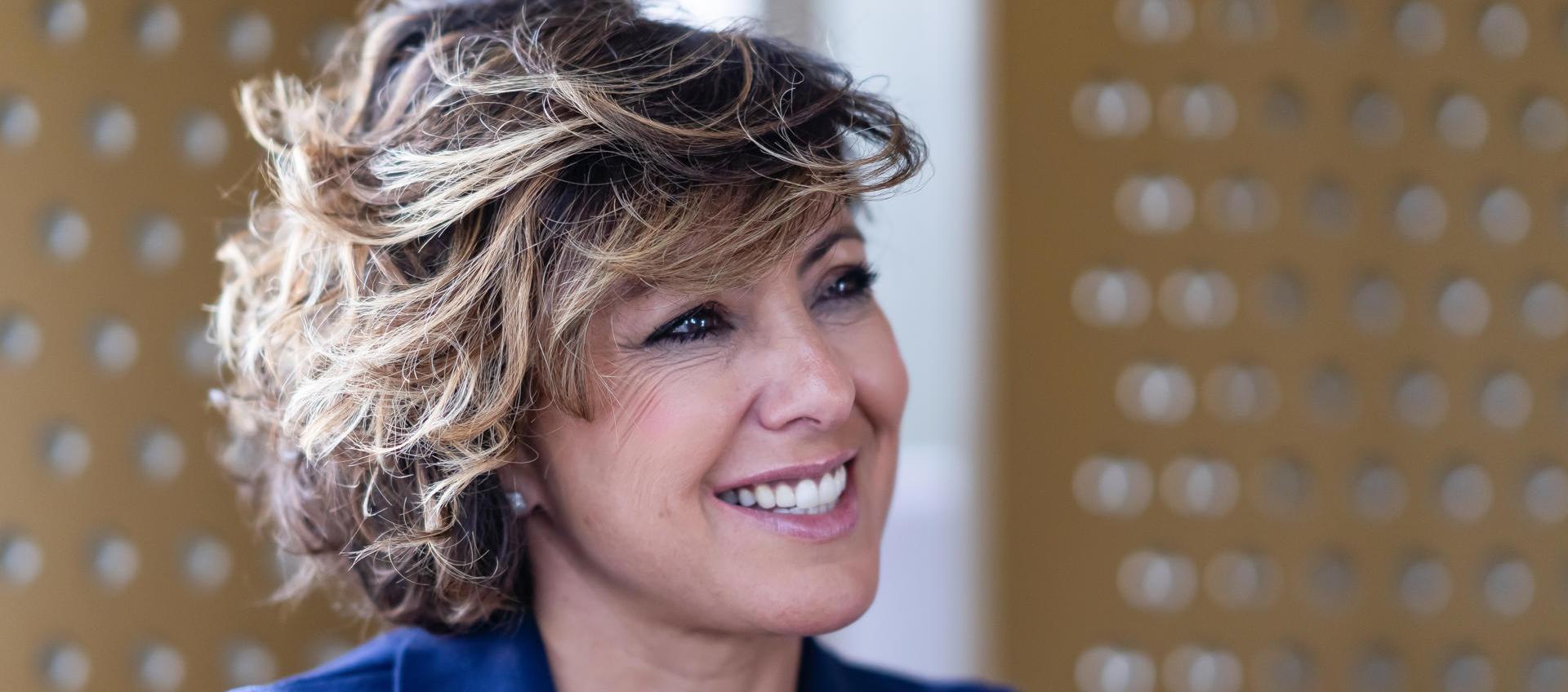 La escritora Sonsoles Ónega durante su intervención en la FilBo. 