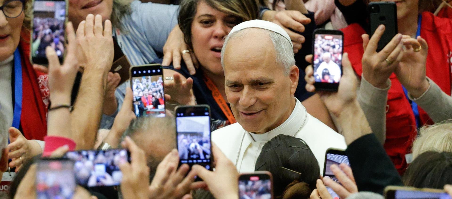 El pontífice asistió a la Reunión de Profesores de Religión Católica.