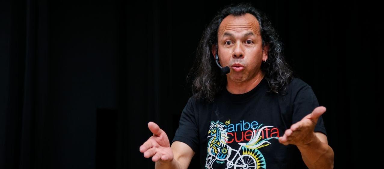 El narrador Iván Torres. 