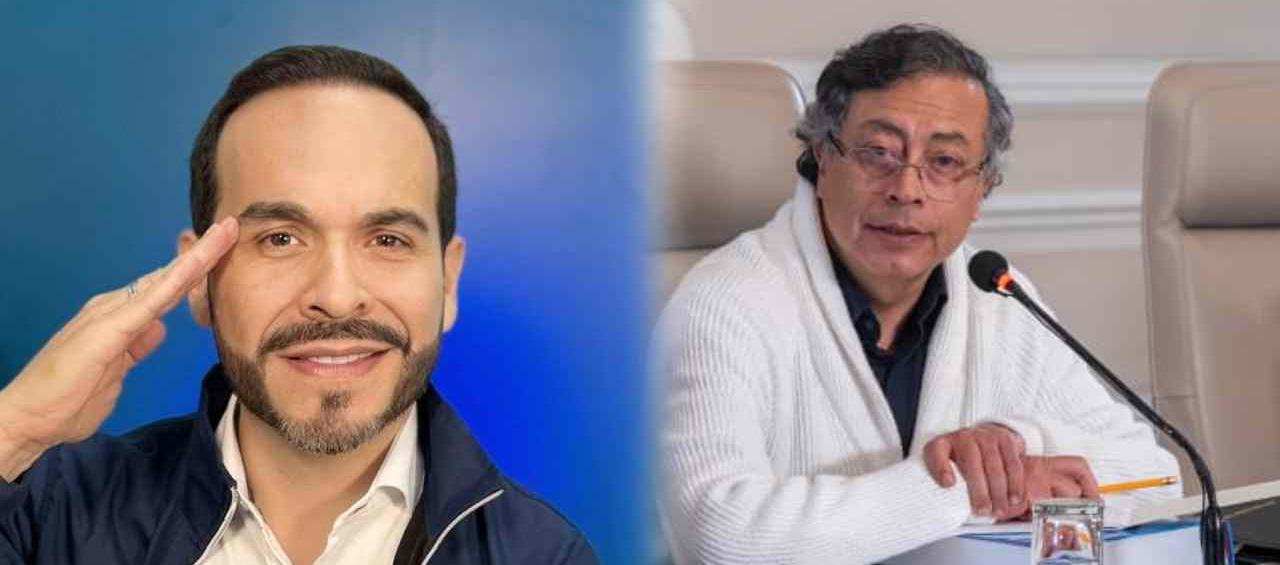 Abelardo De La Espriella y el Presidente Gustavo Petro.