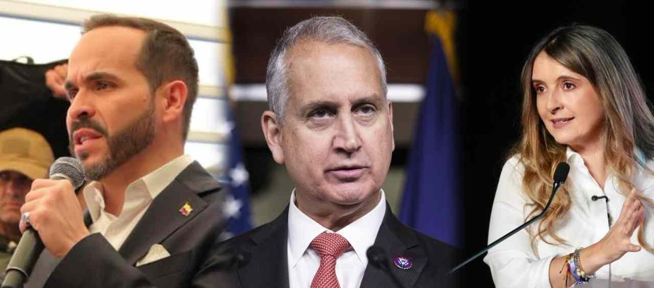 Abelardo De La Espriella, Mario Díaz-Balart y Paloma Valencia.