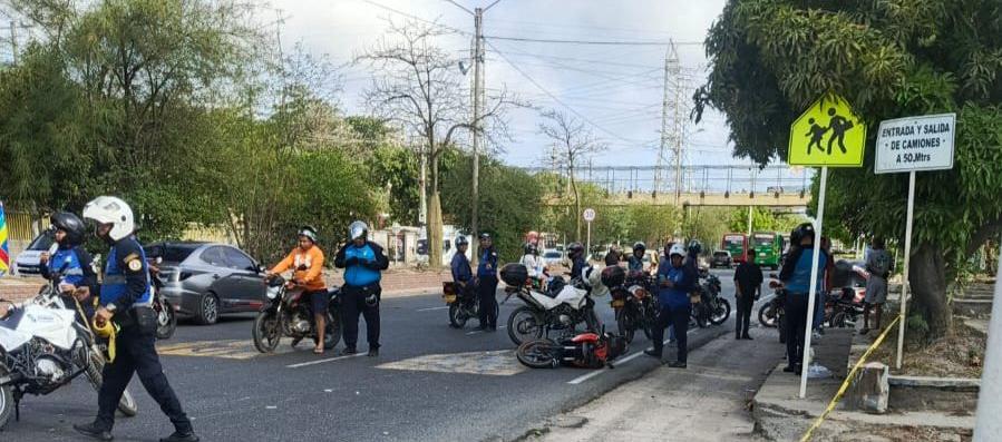 Accidente en la calle 30. 