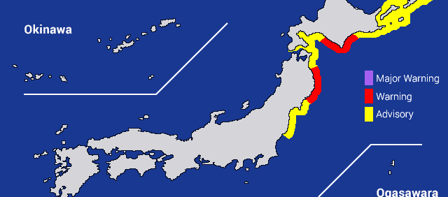 Alerta de Tsunami en Japón