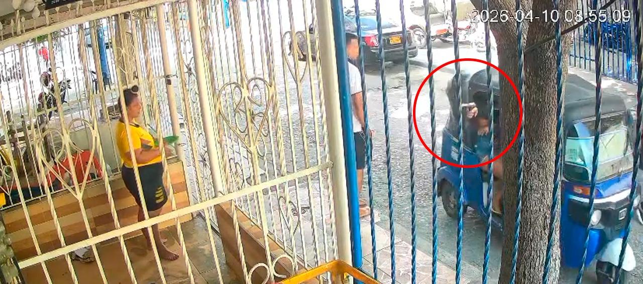 Momento del ataque armado. 