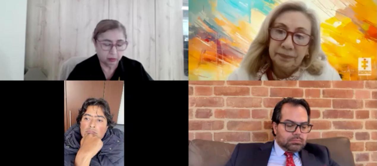 Nicolás Petro durante la audiencia virtual de este jueves. 