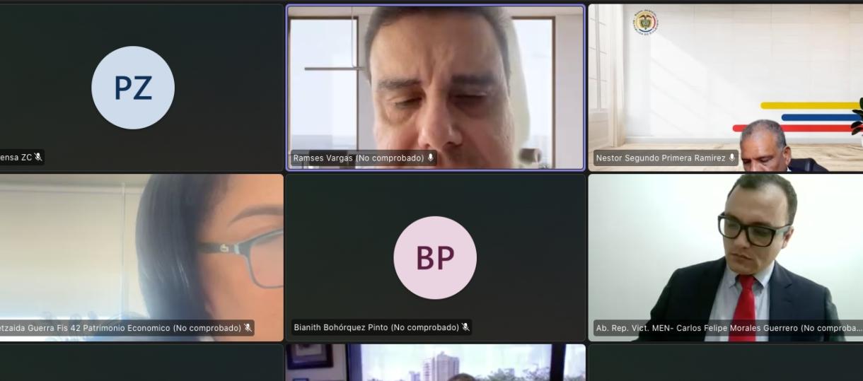 Ramsés Vargas Lamadrid en su intervención este lunes en la audiencia. 