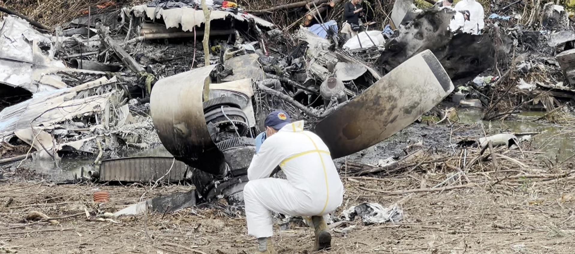 Avión Hércules que se accidentó en Putumayo.