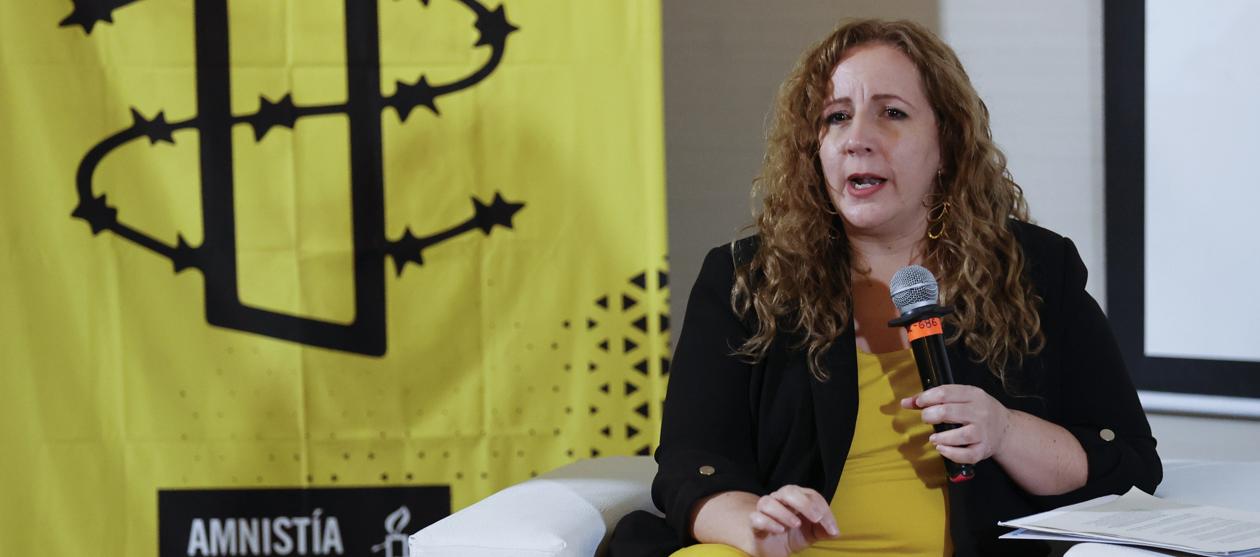 La subdirectora de Investigación de Amnistía Internacional para las Américas, Valentina Ballesta.