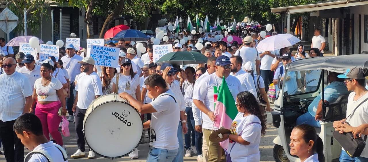 Marchas por la paz en Baranoa.