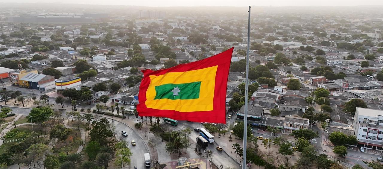 Vista aérea de Barranquilla.